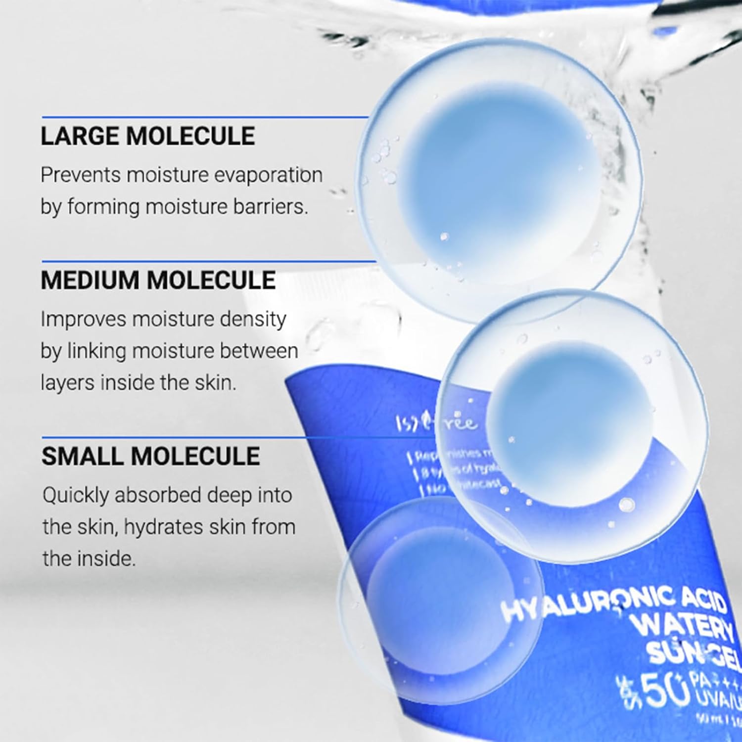 ISNTREE Hyaluronic Acid Watery Sun Gel - 50ml