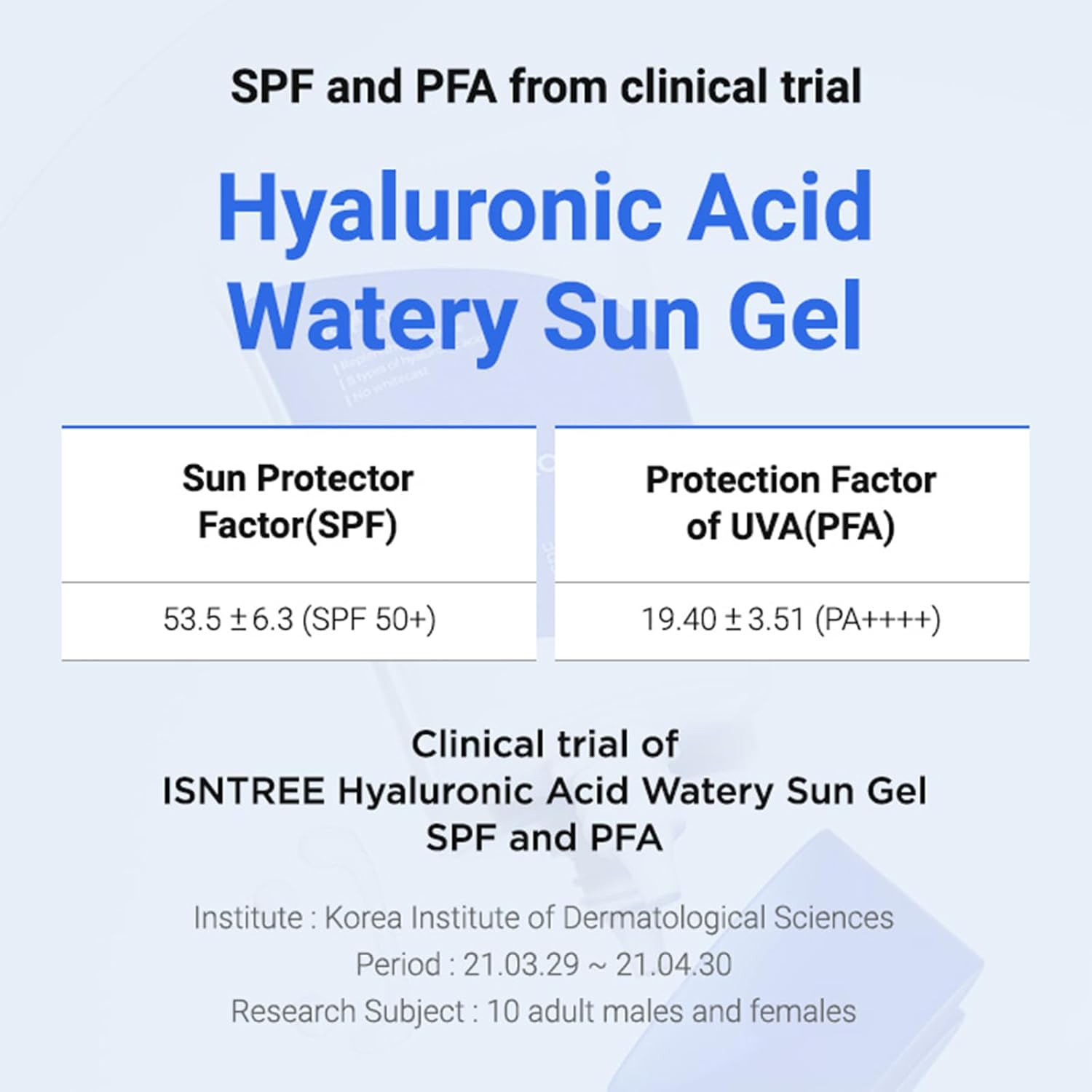 ISNTREE Hyaluronic Acid Watery Sun Gel - 50ml
