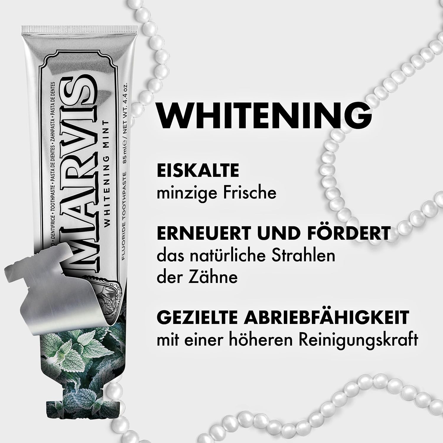 Marvis Dentifrice Whitening Mint Toothpaste - 85ml