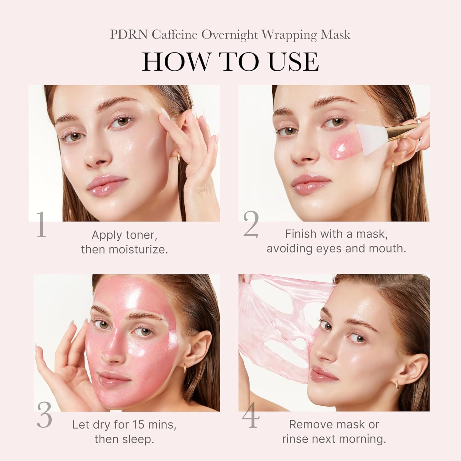 Medicube PDRN Pink Caffeine Night Wrapping Mask - 75ml