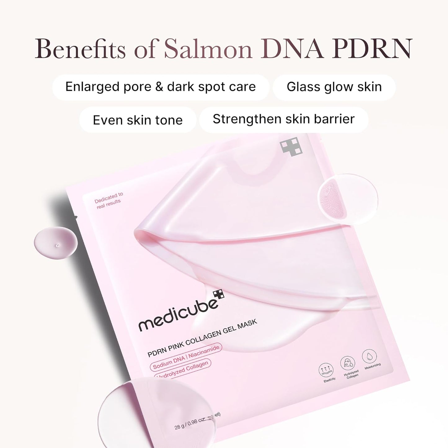 Medicube PDRN Pink Collagen Gel Mask - Pack X 4 units