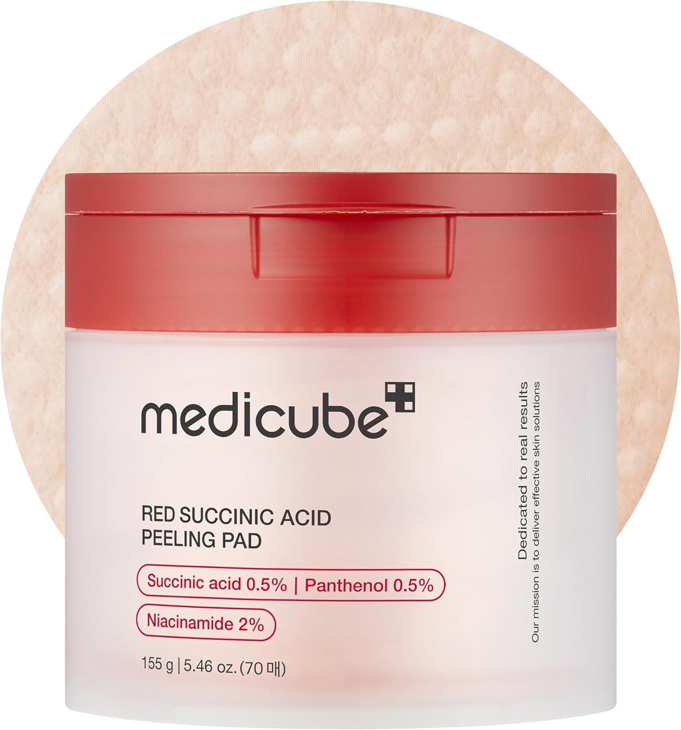 Medicube Red Succinic Acid Peeling Pad - 155g 70 PCS