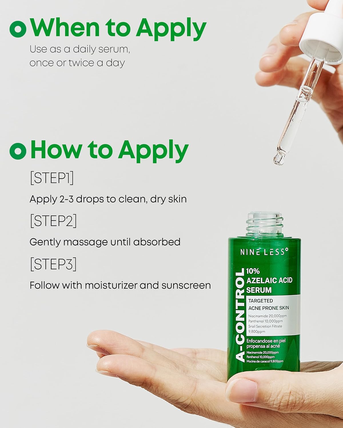 Nine-Less A-Control 10% Azelaic Acid Serum - 30ml