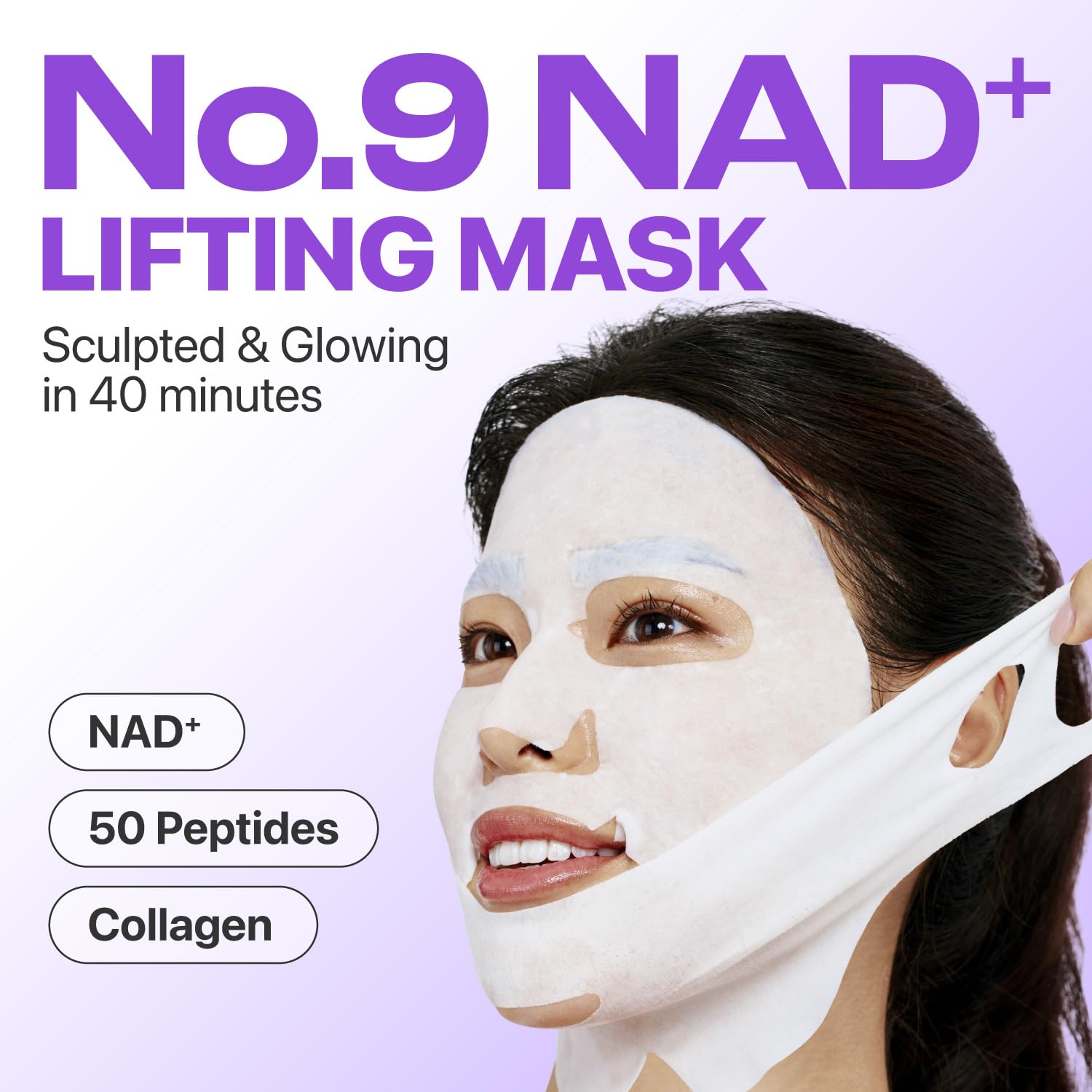 Numbuzin NAD+ Bio Lifting-Sil Full Facial Mask - 1 mask