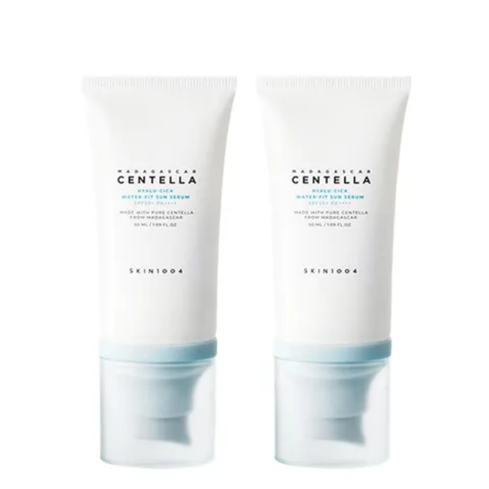 SKIN1004 MADAGASCAR Centella Hyalu-Cica Water-Fit Sun Serum - 2x50ML (TWIN PACK)