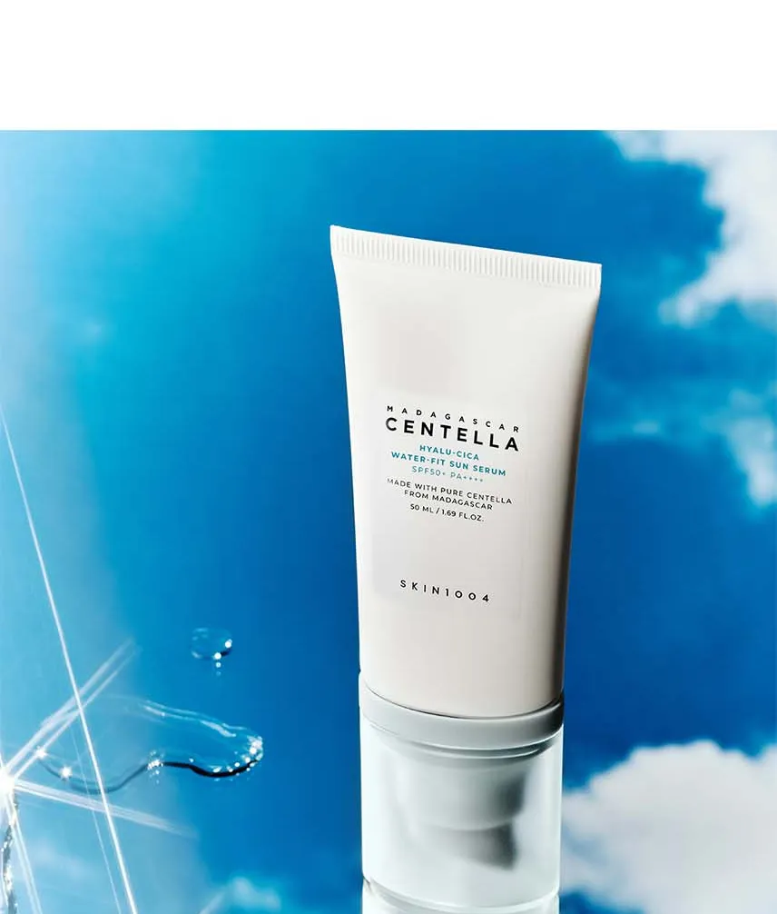 SKIN1004 MADAGASCAR Centella Hyalu-Cica Water-Fit Sun Serum - 2x50ML (TWIN PACK)
