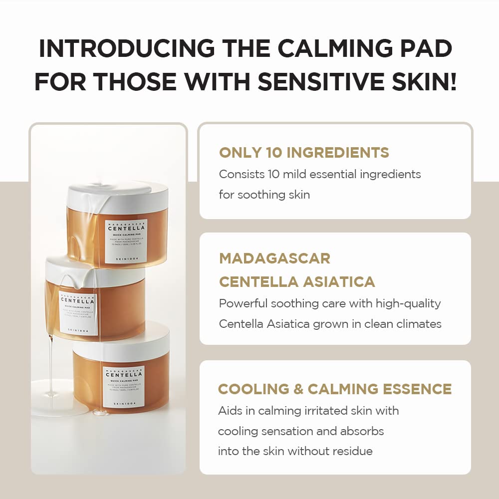SKIN1004 MADAGASCAR Centella Quick Calming Pad (70PADS) - 130ML