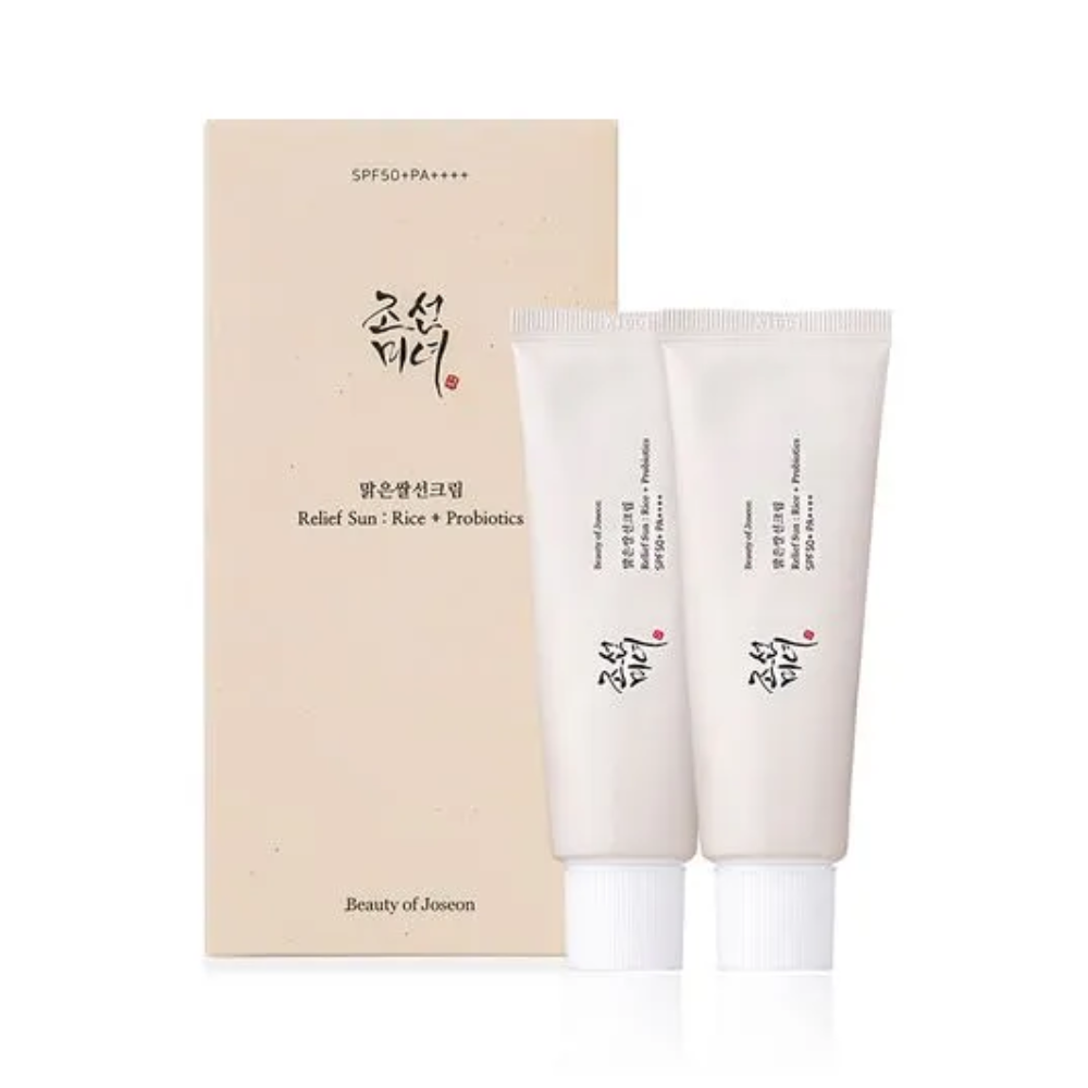Beauty of Joseon Relief Sun : Rice Probiotics Set (pack 2 - 50ml)