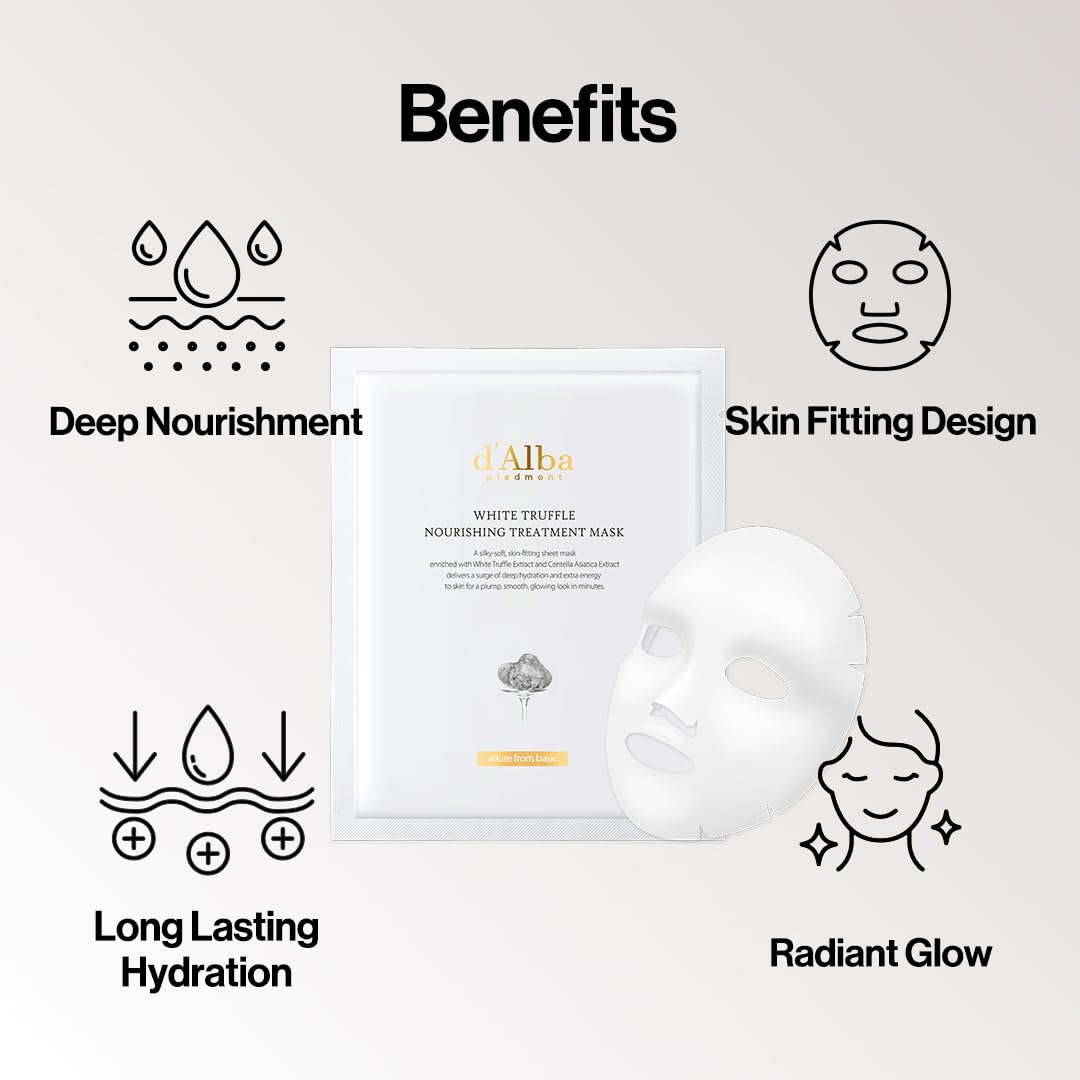 d'Alba White Truffle Nourishing Treatment Mask (pack x 5 masks)