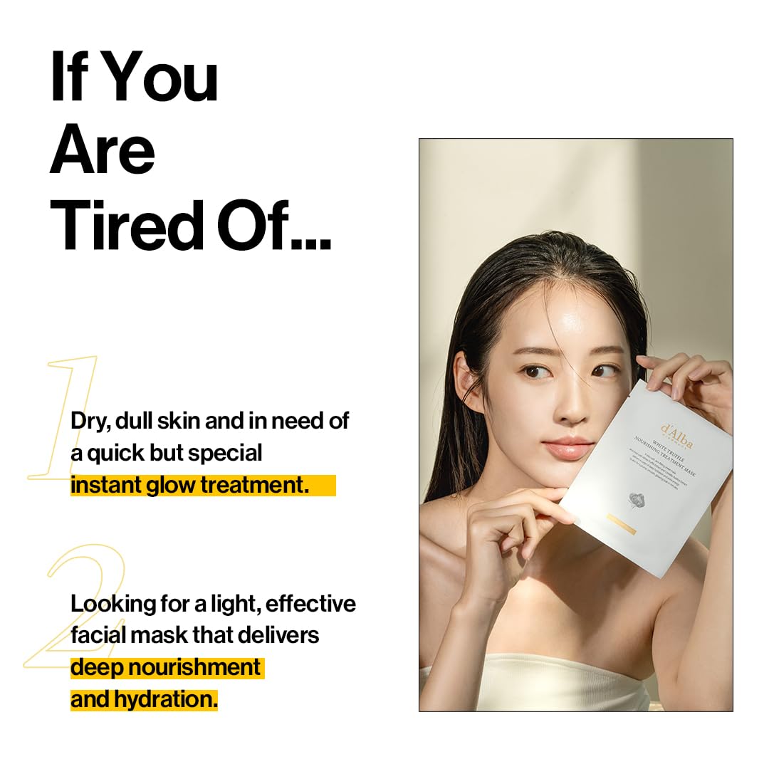 d'Alba White Truffle Nourishing Treatment Mask (pack x 5 masks)
