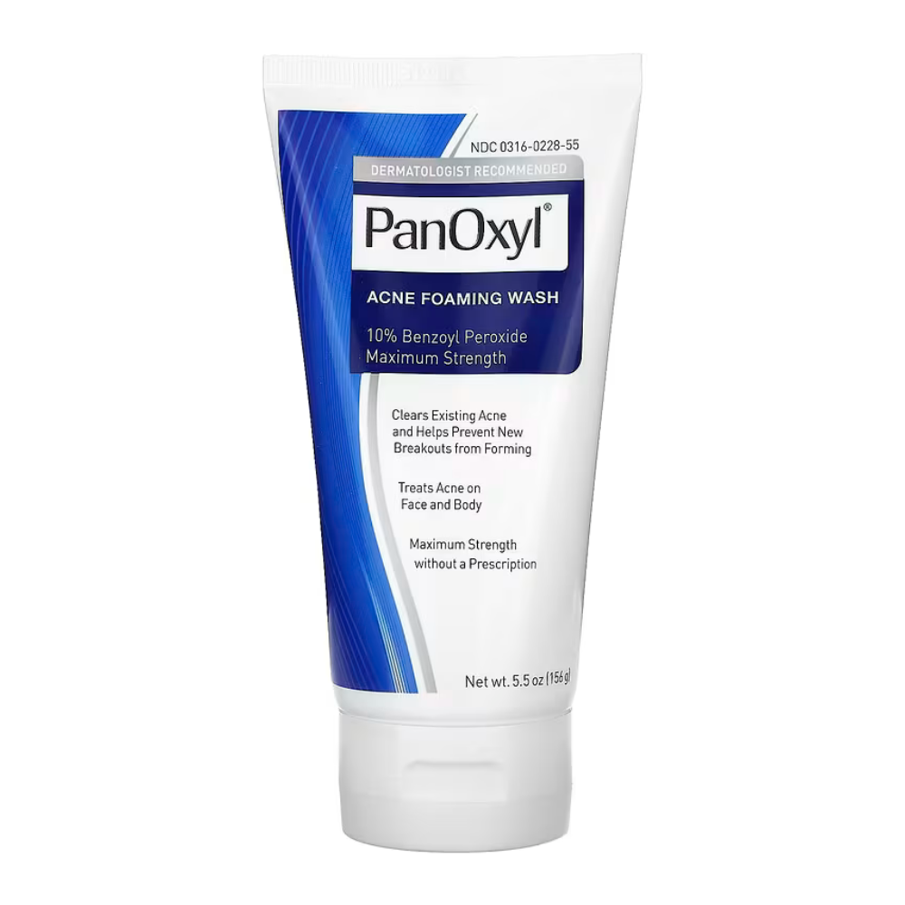 PanOxyl Nettoyant moussant contre l'acné, Peroxyde de benzoyle 10 % - 156g