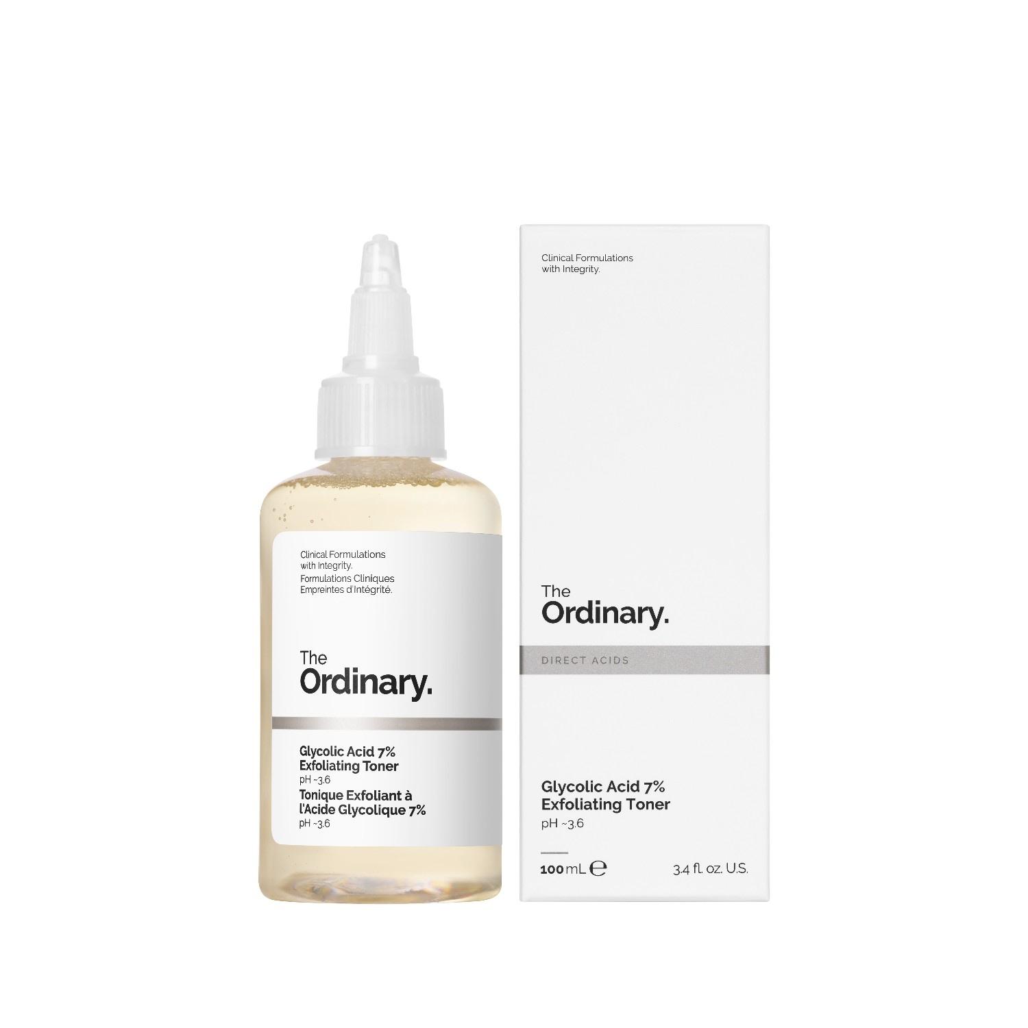 (Sans emballage ou emballage endommagé) The Ordinary Glycolic acid 7% Solution Tonifiante - Lotion Exfoliante - 100ML