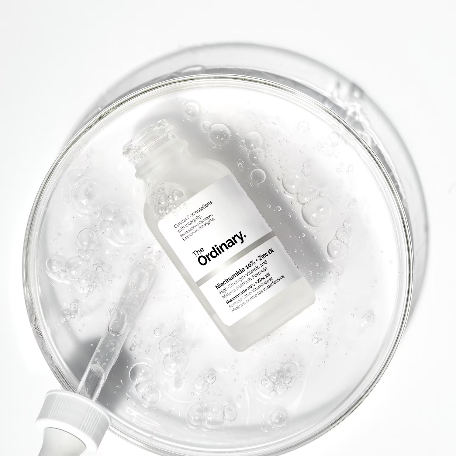 (Sans emballage ou endommagé) The Ordinary Niacinamide 10% + Zinc 1% - Sérum Anti-Imperfections - 60ML